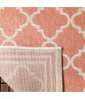 Safavieh Beach House BHS121 Rust / Creme 6'-7" X 6'-7" Square Area Rug