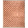 Safavieh Beach House BHS121 Rust / Creme 9' X 12' Rectangle Area Rug