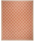 Safavieh Beach House BHS121 Rust / Creme 9' X 12' Rectangle Area Rug