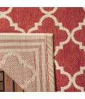 Safavieh Beach House BHS121 Red / Creme 2'-2" X 12' Runner Area Rug