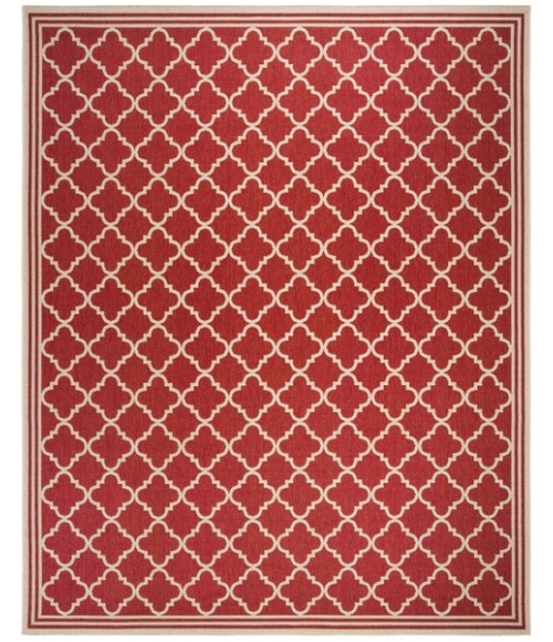 Safavieh Beach House BHS121 Red / Creme 8' X 10' Rectangle Area Rug