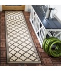 Safavieh Beach House BHS121 Creme / Brown 2'-2" X 6' Runner Area Rug