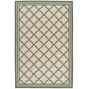 Safavieh Beach House BHS121 Cream / Green 3' X 5' Rectangle Area Rug