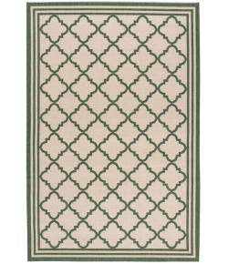 Safavieh Beach House BHS121 Cream / Green 3' X 5' Rectangle Area Rug