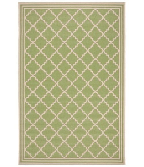 Safavieh Beach House BHS121 Olive / Cream 6'-7" X 9'-2" Rectangle Area Rug