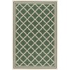 Safavieh Beach House BHS121 Green / Creme 3' X 5' Rectangle Area Rug