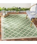 Safavieh Beach House BHS121 Green / Creme 4' X 6' Rectangle Area Rug