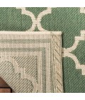 Safavieh Beach House BHS121 Green / Creme 4' X 4' Square Area Rug
