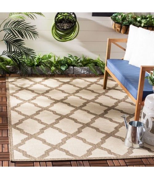 Safavieh Beach House BHS122 Cream / Beige 9' X 12' Rectangle Area Rug