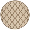 Safavieh Beach House BHS122 Cream / Beige 6'-7" X 6'-7" Round Area Rug