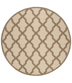 Safavieh Beach House BHS122 Cream / Beige 6'-7" X 6'-7" Round Area Rug