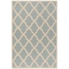 Safavieh Beach House BHS122 Aqua / Cream 5'-3" X 7'-6" Rectangle Area Rug