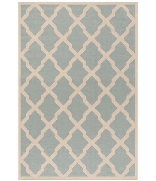 Safavieh Beach House BHS122 Aqua / Cream 4' X 6' Rectangle Area Rug