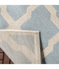 Safavieh Beach House BHS122 Aqua / Cream 4' X 6' Rectangle Area Rug
