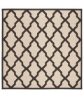 Safavieh Beach House BHS122 Creme / Brown 6'-7" X 6'-7" Square Area Rug