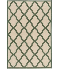 Safavieh Beach House BHS122 Cream / Green 6'-7" X 6'-7" Round Area Rug