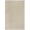 Safavieh Beach House BHS123 Cream / Aqua 2'-2" X 4' Accent Area Rug
