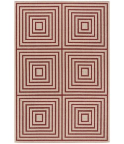 Safavieh Beach House BHS123 Red / Creme 2'-2" X 4' Accent Area Rug