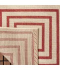 Safavieh Beach House BHS123 Red / Creme 2'-2" X 8' Runner Area Rug