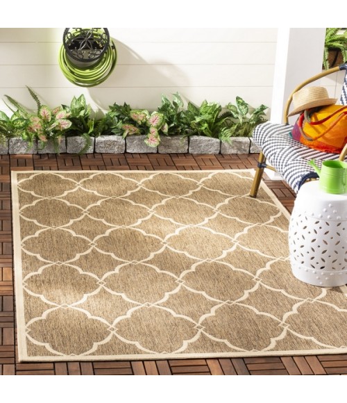 Safavieh Beach House BHS125 Beige / Cream 2'-2" X 12' Runner Area Rug