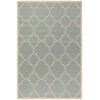 Safavieh Beach House BHS125 Aqua / Cream 6'-7" X 9'-2" Rectangle Area Rug