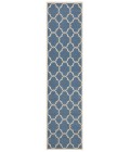 Safavieh Beach House BHS125 Blue / Creme 2'-2" X 8' Runner Area Rug