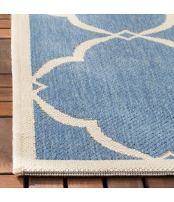 Safavieh Beach House BHS125 Blue / Creme 4' X 4' Round Area Rug