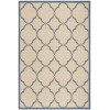 Safavieh Beach House BHS125 Cream / Blue 2'-2" X 4' Accent Area Rug