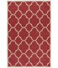 Safavieh Beach House BHS125 Red / Creme 4' X 4' Square Area Rug
