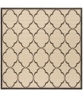 Safavieh Beach House BHS125 Creme / Brown 6'-7" X 6'-7" Square Area Rug