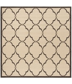 Safavieh Beach House BHS125 Creme / Brown 6'-7" X 6'-7" Square Area Rug