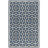 Safavieh Beach House BHS127 Blue / Creme 6'-7" X 9'-2" Rectangle Area Rug