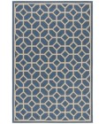 Safavieh Beach House BHS127 Blue / Creme 6'-7" X 9'-2" Rectangle Area Rug