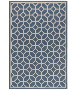 Safavieh Beach House BHS127 Blue / Creme 6'-7" X 9'-2" Rectangle Area Rug