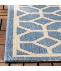 Safavieh Beach House BHS127 Blue / Creme 6'-7" X 9'-2" Rectangle Area Rug