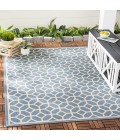 Safavieh Beach House BHS127 Blue / Creme 6'-7" X 9'-2" Rectangle Area Rug
