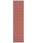 Safavieh Beach House BHS127 Red / Creme 2'-2" X 8' Runner Area Rug