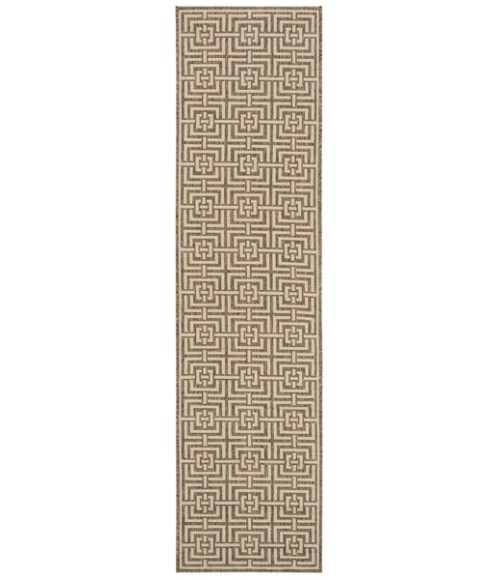 Safavieh Beach House BHS128 Beige / Cream 2'-2" X 8' Runner Area Rug