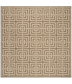 Safavieh Beach House BHS128 Beige / Cream 6'-7" X 6'-7" Square Area Rug