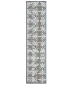 Safavieh Beach House BHS128 Blue / Creme 2'-2" X 6' Runner Area Rug