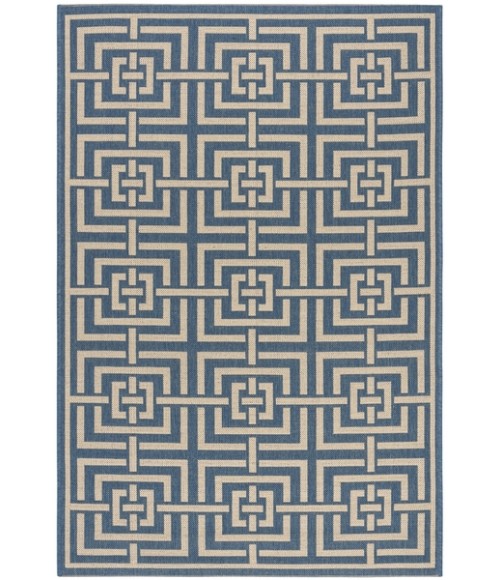 Safavieh Beach House BHS128 Blue / Creme 3' X 5' Rectangle Area Rug