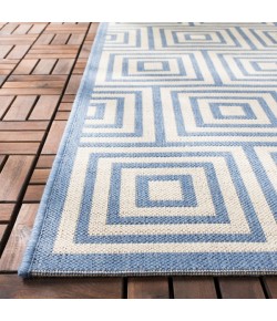 Safavieh Beach House BHS128 Blue / Creme 3' X 5' Rectangle Area Rug