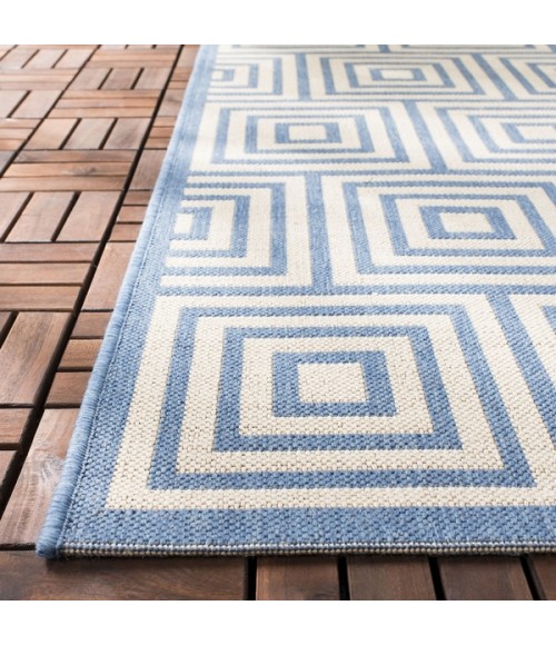 Safavieh Beach House BHS128 Blue / Creme 3' X 5' Rectangle Area Rug