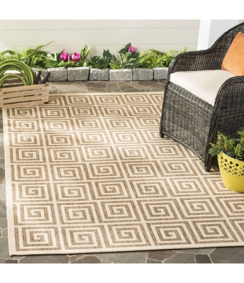 Safavieh Beach House BHS129 Beige / Cream 2'-2" X 4' Accent Area Rug