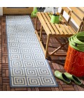 Safavieh Beach House BHS129 Cream / Blue 2'-2" X 6' Runner Area Rug