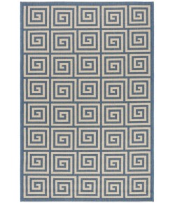 Safavieh Beach House BHS129 Cream / Blue 5'-3" X 7'-6" Rectangle Area Rug