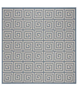 Safavieh Beach House BHS129 Cream / Blue 6'-7" X 6'-7" Square Area Rug