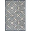 Safavieh Beach House BHS132 Cream / Blue 6'-7" X 9'-2" Rectangle Area Rug