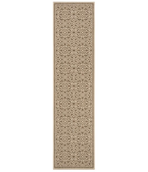 Safavieh Beach House BHS134 Cream / Beige 2'-2" X 12' Runner Area Rug
