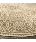 Safavieh Beach House BHS134 Cream / Beige 6'-7" X 6'-7" Square Area Rug